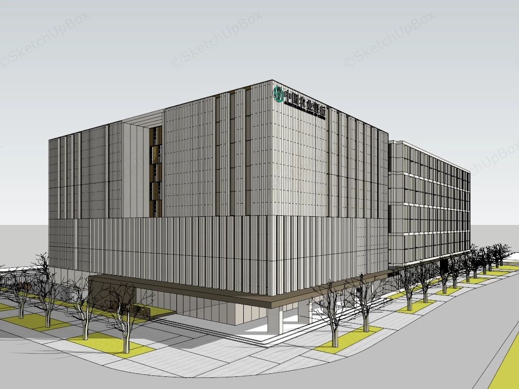 Agricultural Bank Of China sketchup model preview - SketchupBox