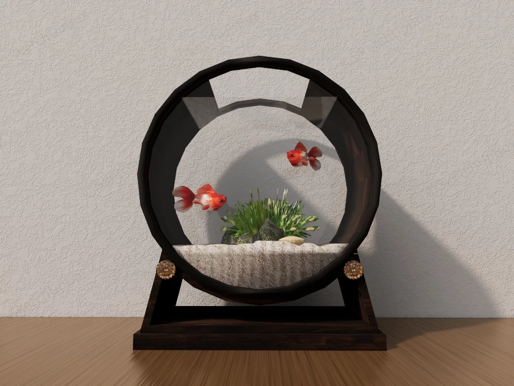 Small Goldfish Tank sketchup model preview - SketchupBox