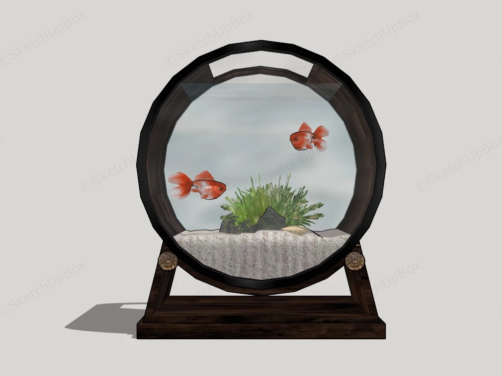 Small Goldfish Tank sketchup model preview - SketchupBox