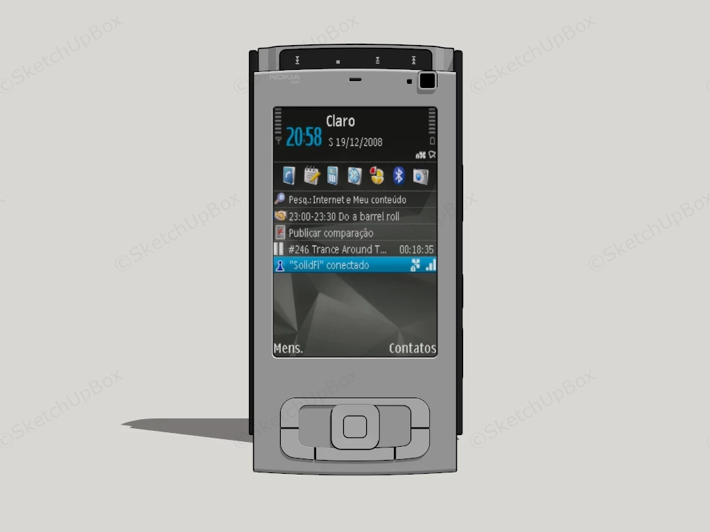 Nokia N95 sketchup model preview - SketchupBox