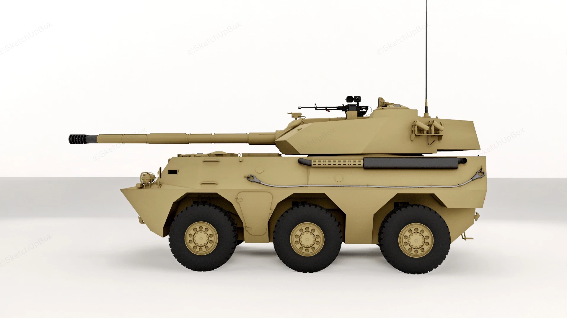 Self Propelled Artillery sketchup model preview - SketchupBox