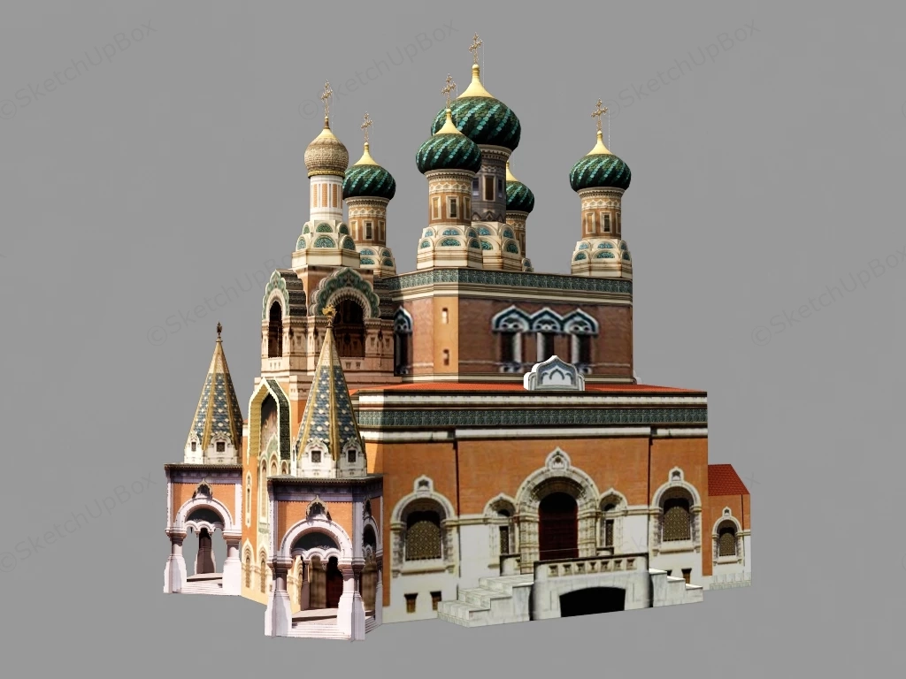 Russian Orthodox Church sketchup model preview - SketchupBox