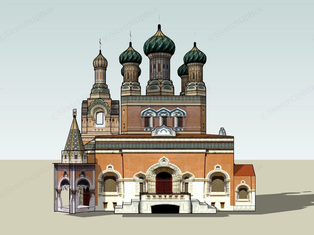 Russian Orthodox Church sketchup model preview - SketchupBox