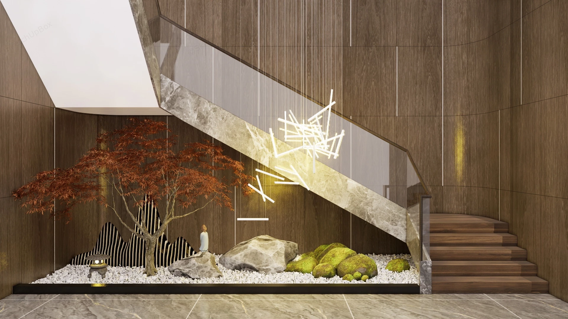 Under Stair Indoor Garden sketchup model preview - SketchupBox