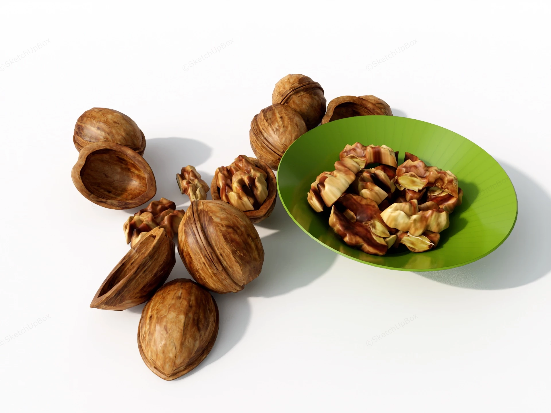 Walnut Nuts sketchup model preview - SketchupBox