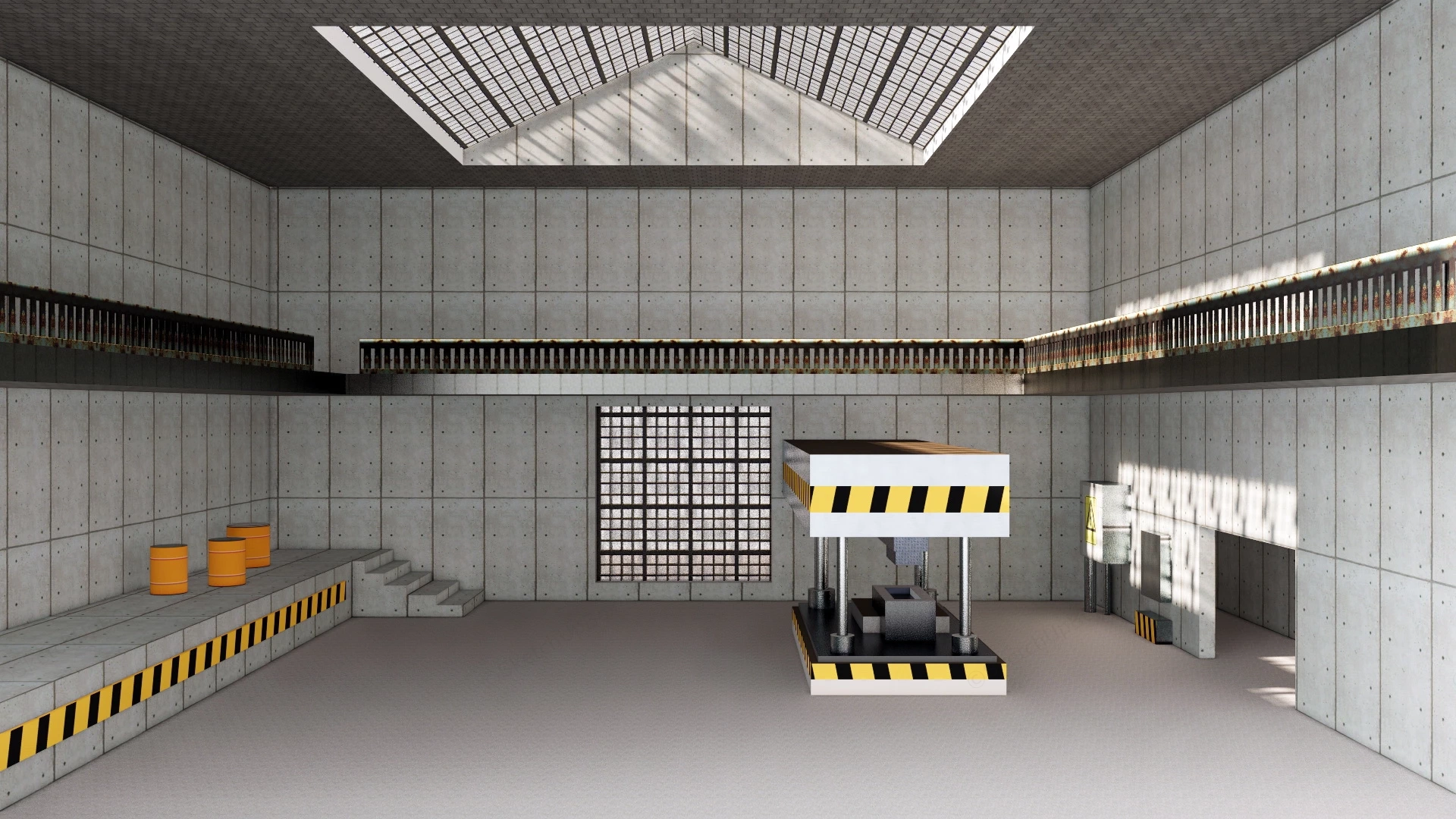 Industrial Factory Interior sketchup model preview - SketchupBox