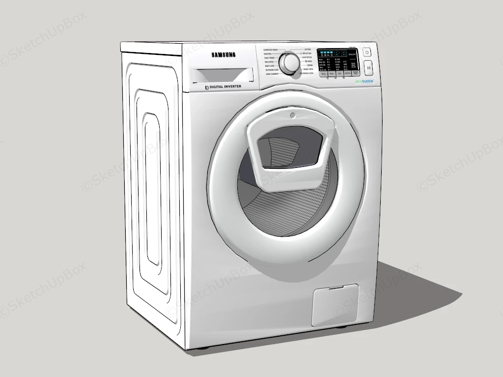 Samsung Front Load Washer sketchup model preview - SketchupBox