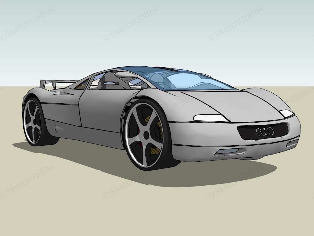 Audi Avus Quattro sketchup model preview - SketchupBox