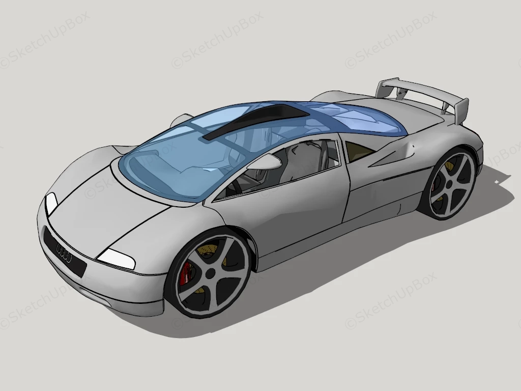 Audi Avus Quattro sketchup model preview - SketchupBox