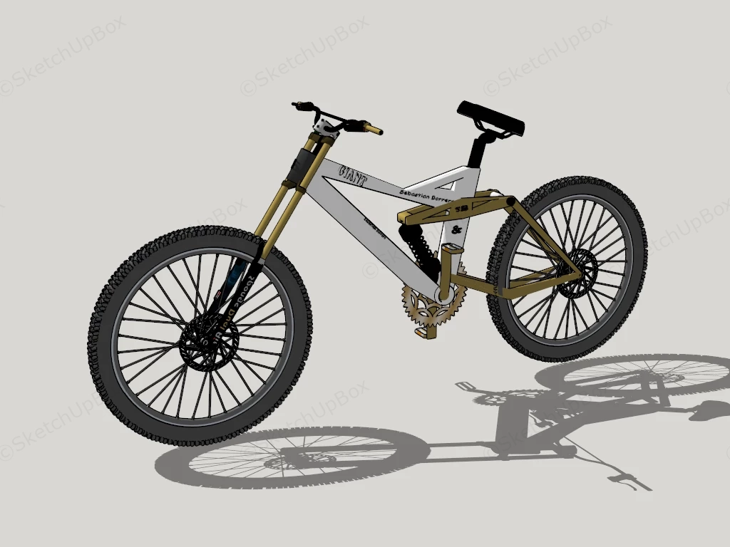 Giant Mountain Bike sketchup model preview - SketchupBox