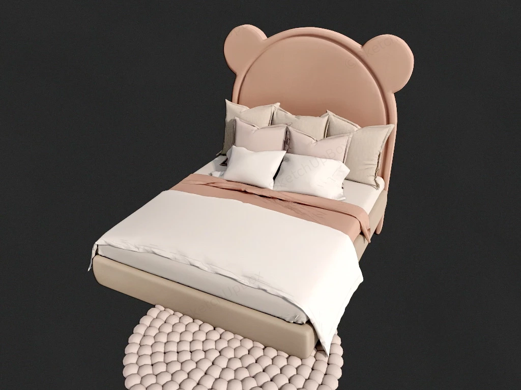 Adorable Kids Bed sketchup model preview - SketchupBox