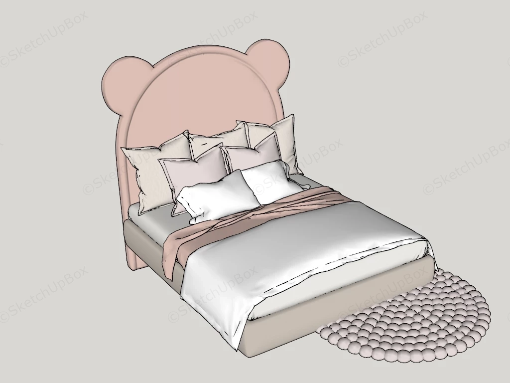 Adorable Kids Bed sketchup model preview - SketchupBox