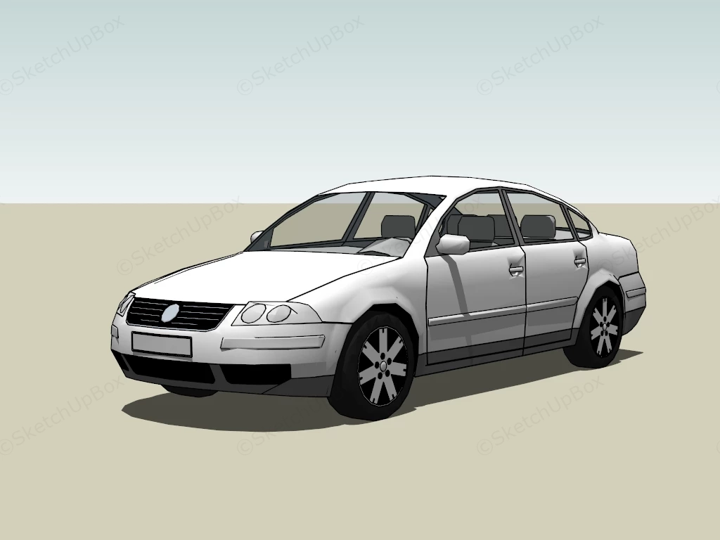 VW Passat Sedan sketchup model preview - SketchupBox
