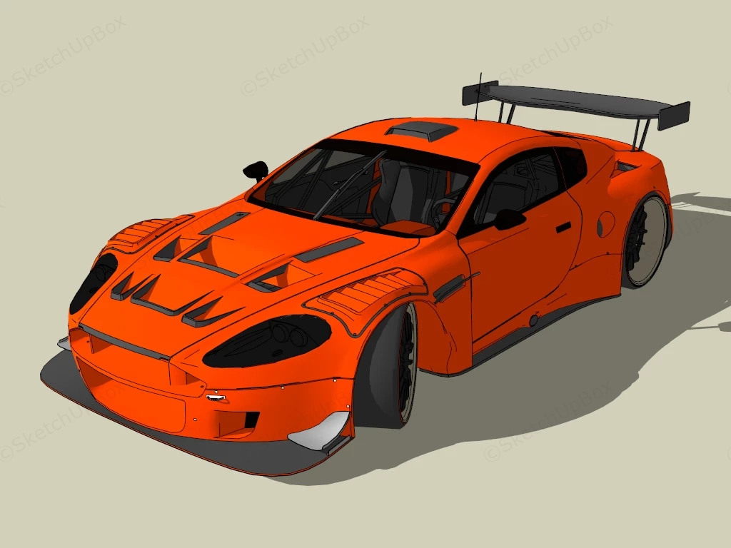 Aston Martin DBRS9 sketchup model preview - SketchupBox