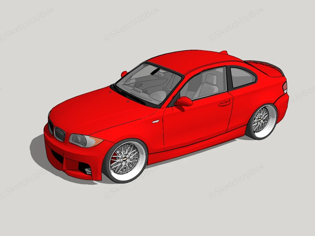 BMW 1 Series Coupe sketchup model preview - SketchupBox