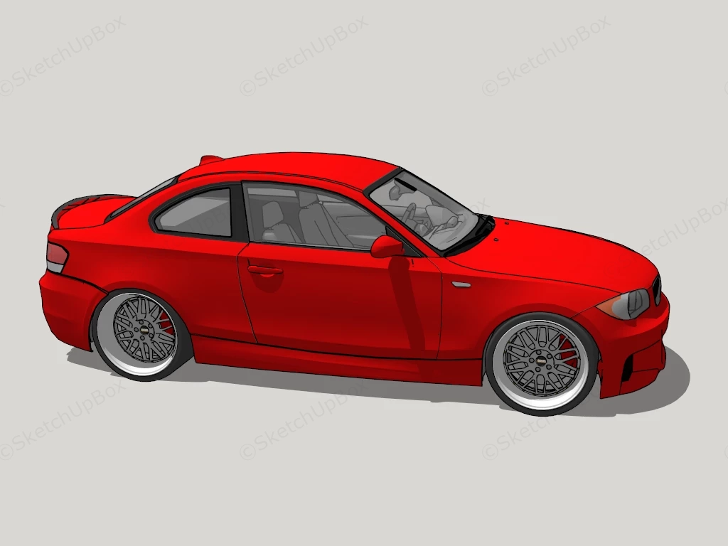 BMW 1 Series Coupe sketchup model preview - SketchupBox