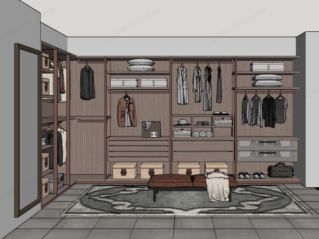 Home Dressing Room sketchup model preview - SketchupBox