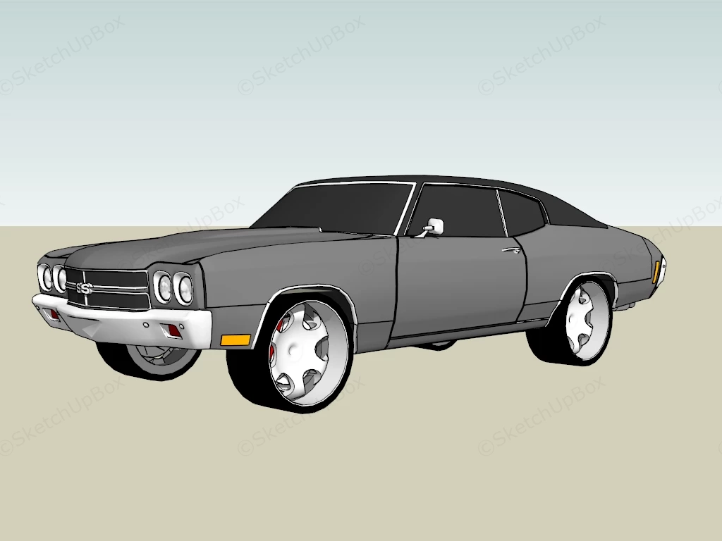 Chevrolet Chevelle SS sketchup model preview - SketchupBox
