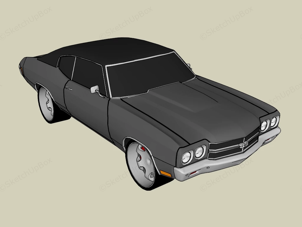 Chevrolet Chevelle SS sketchup model preview - SketchupBox
