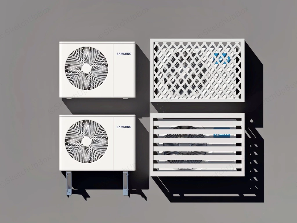 Air Conditioner Outdoor Units sketchup model preview - SketchupBox