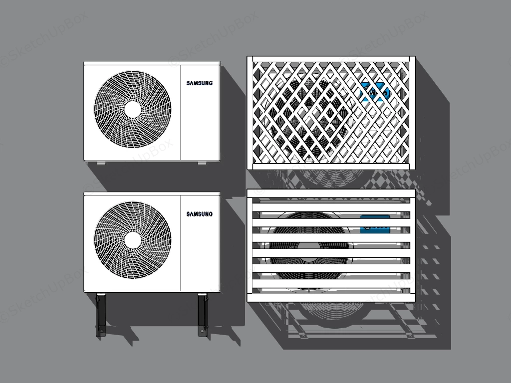 Air Conditioner Outdoor Units sketchup model preview - SketchupBox