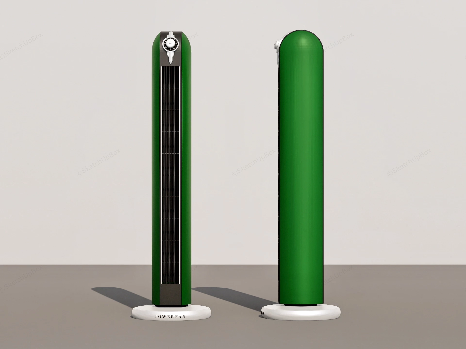 Tower Electric Fan Heater sketchup model preview - SketchupBox