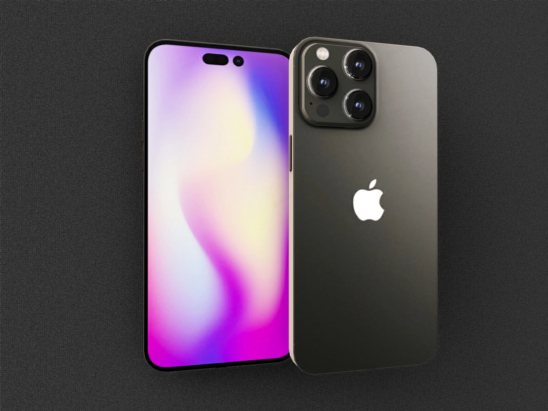 Apple IPhone 14 sketchup model preview - SketchupBox