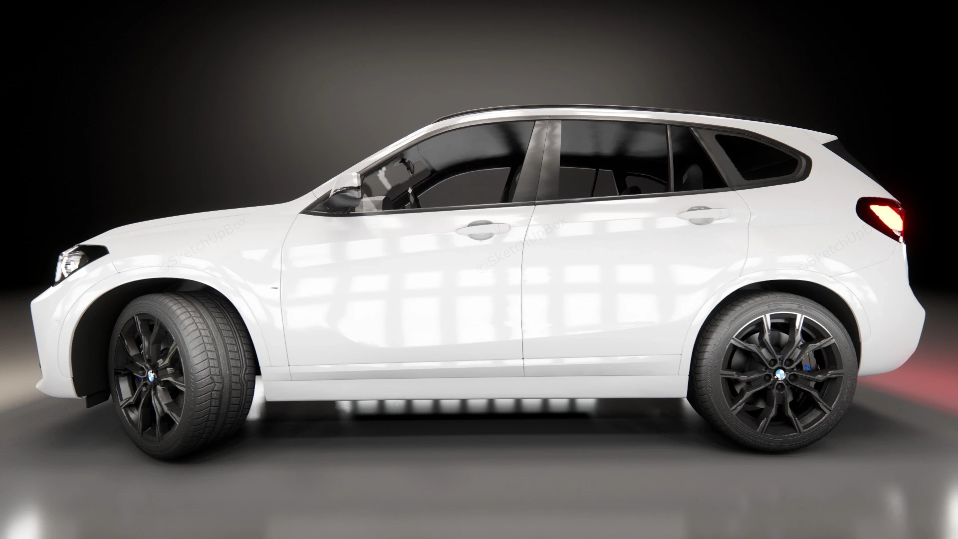 White BMW X3 sketchup model preview - SketchupBox