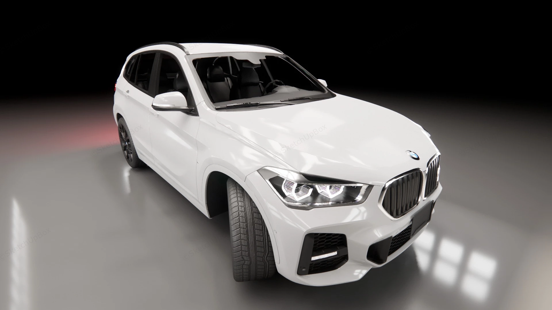 White BMW X3 sketchup model preview - SketchupBox