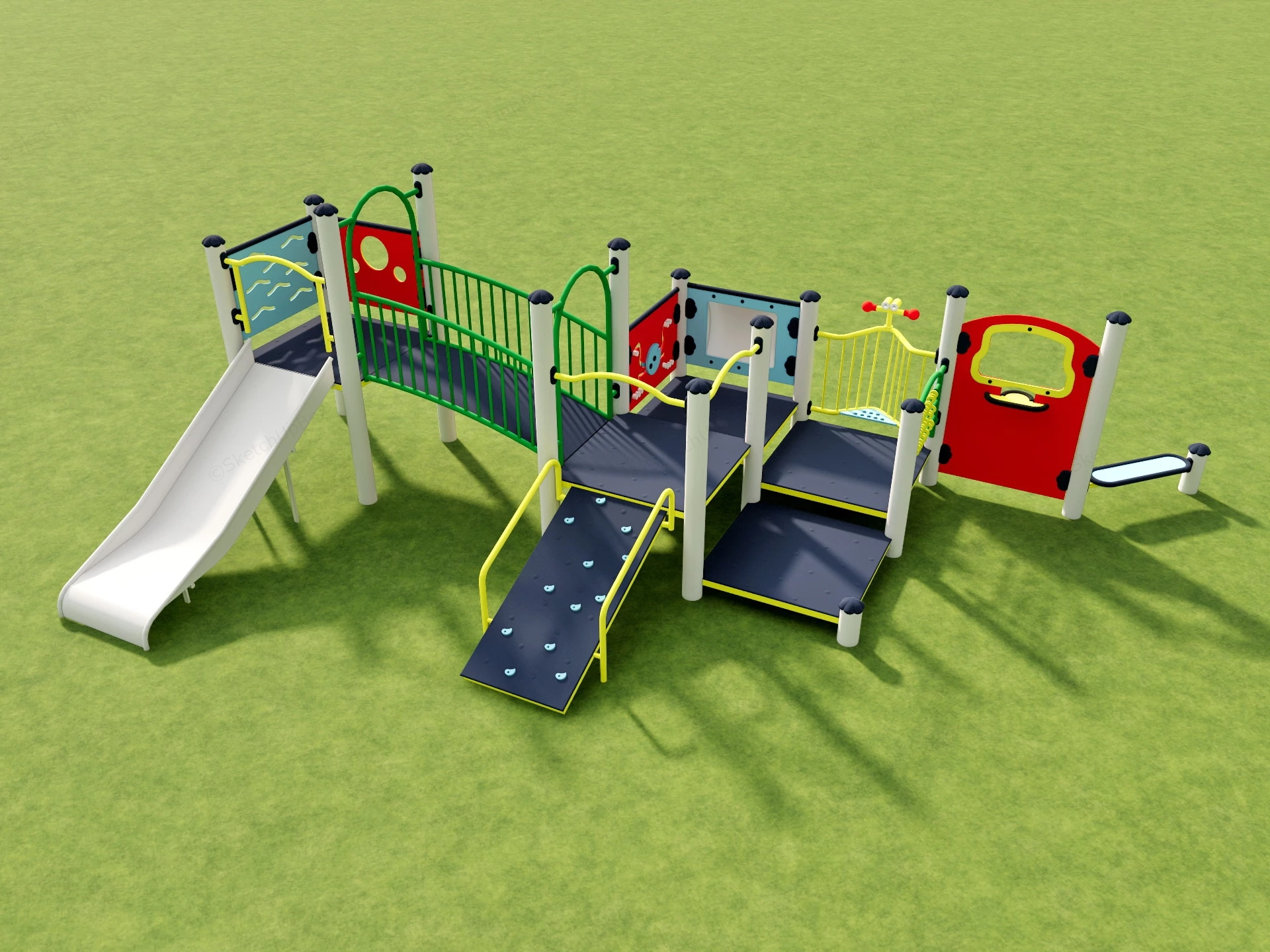 Outdoor Playset For Toddler sketchup model preview - SketchupBox