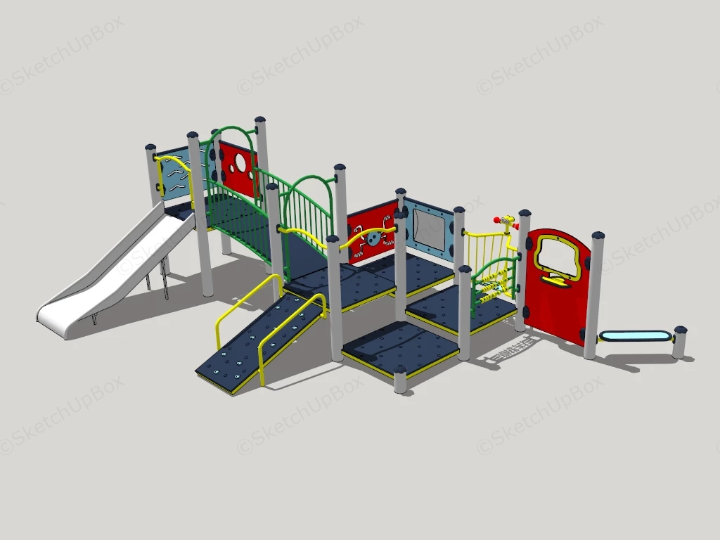 Outdoor Playset For Toddler sketchup model preview - SketchupBox