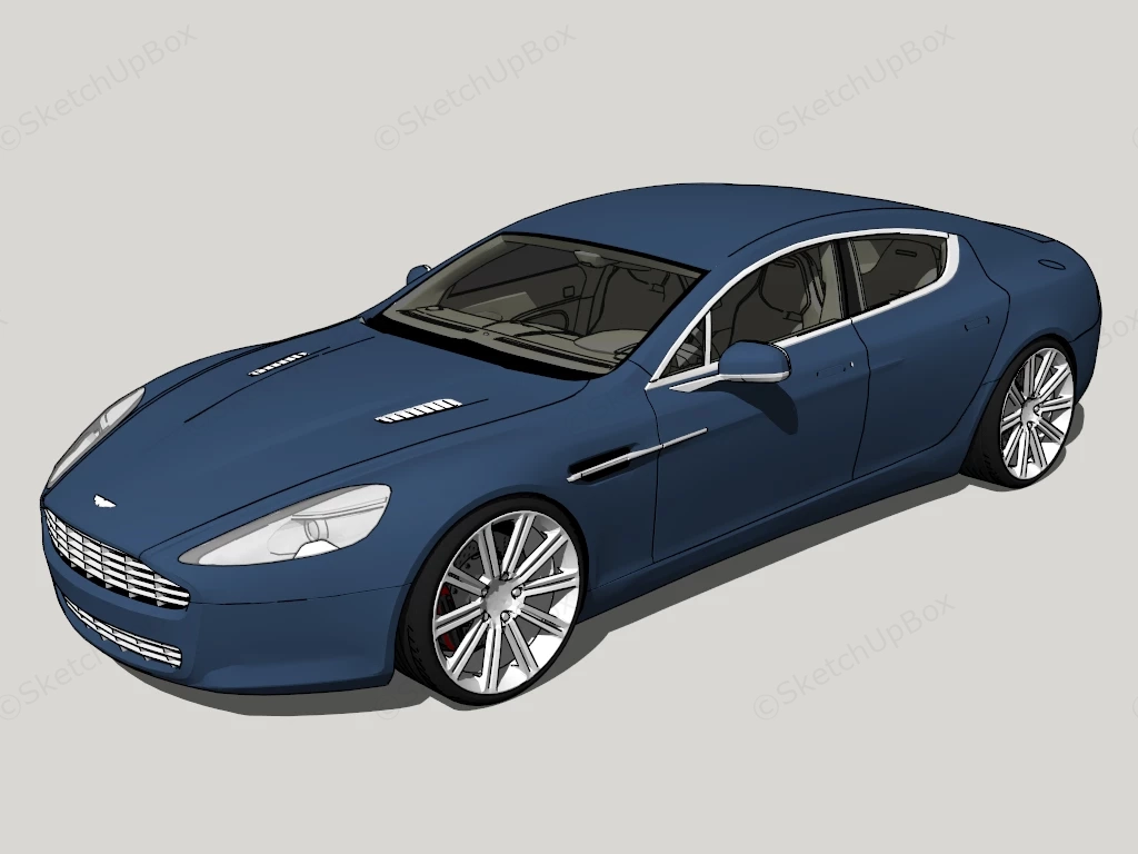 Aston Martin Rapide sketchup model preview - SketchupBox