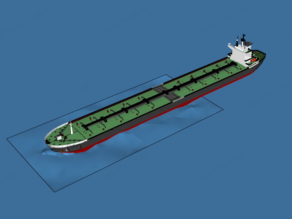 Oil Tanker Vessel sketchup model preview - SketchupBox