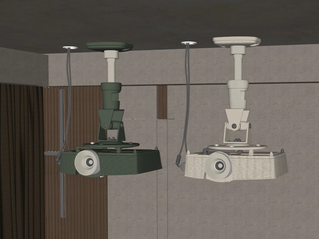 Ceiling Mounted Overhead Projector sketchup model preview - SketchupBox