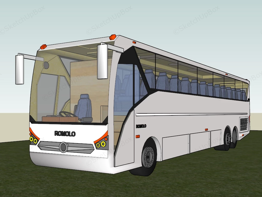 Tourist Bus sketchup model preview - SketchupBox