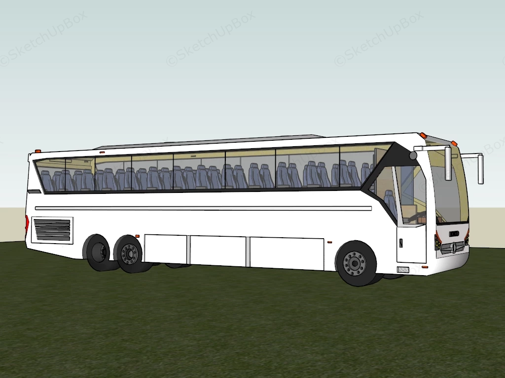Tourist Bus sketchup model preview - SketchupBox
