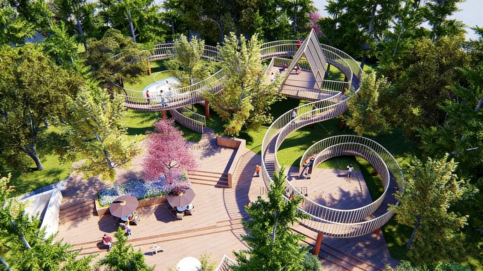 Park Playground Design sketchup model preview - SketchupBox