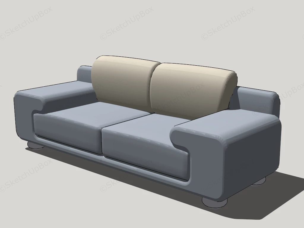 Modern Office Loveseat sketchup model preview - SketchupBox