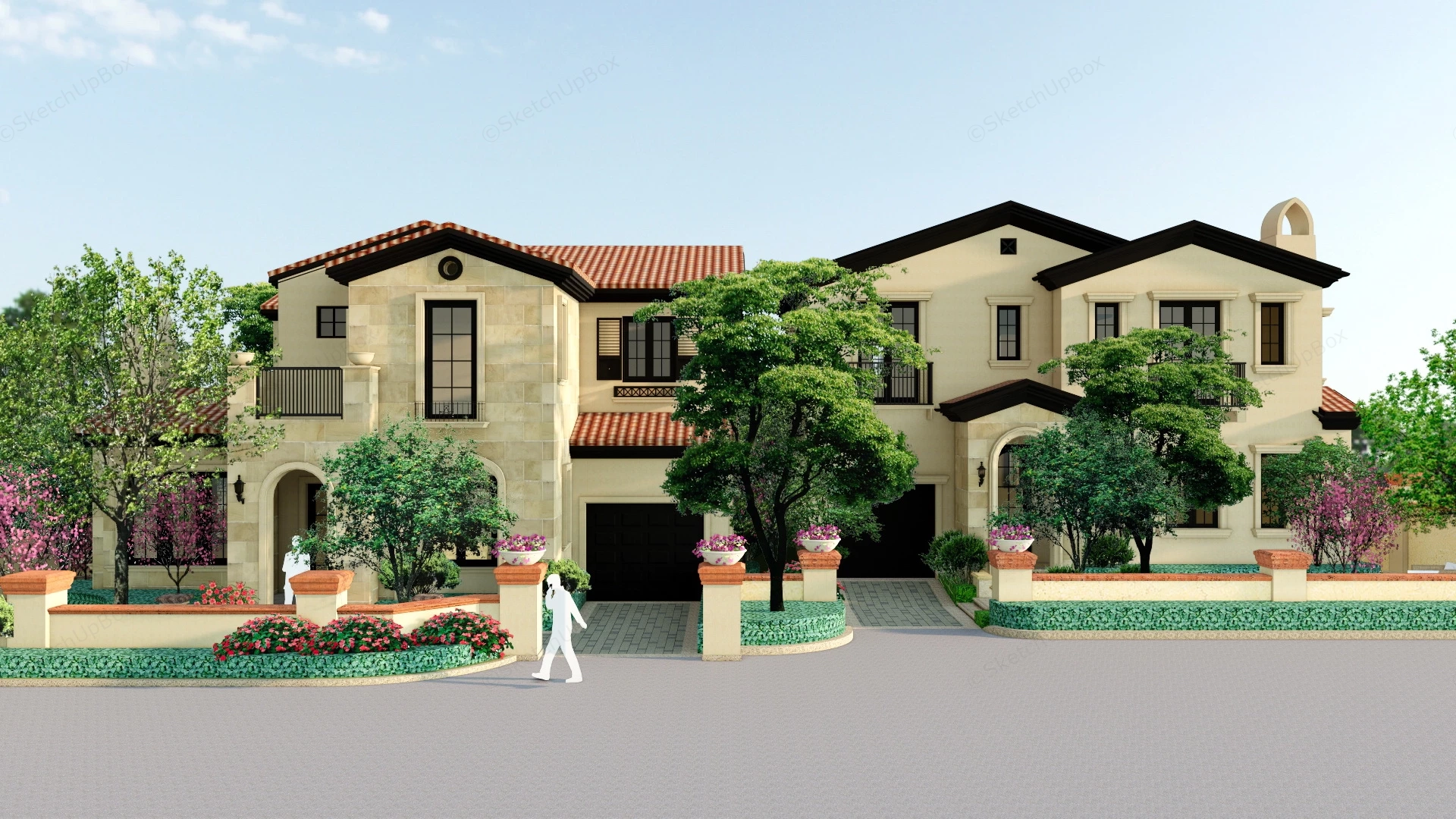 Classic Urban Homes sketchup model preview - SketchupBox