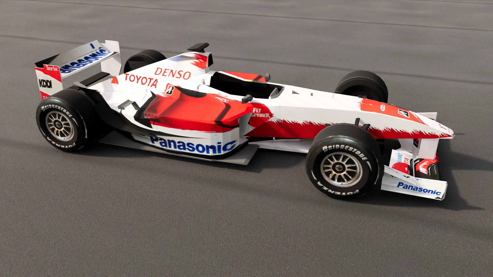 Toyota TF107 sketchup model preview - SketchupBox