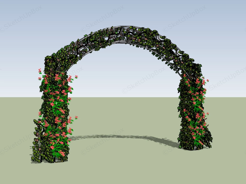 Garden Flower Vine Arch sketchup model preview - SketchupBox