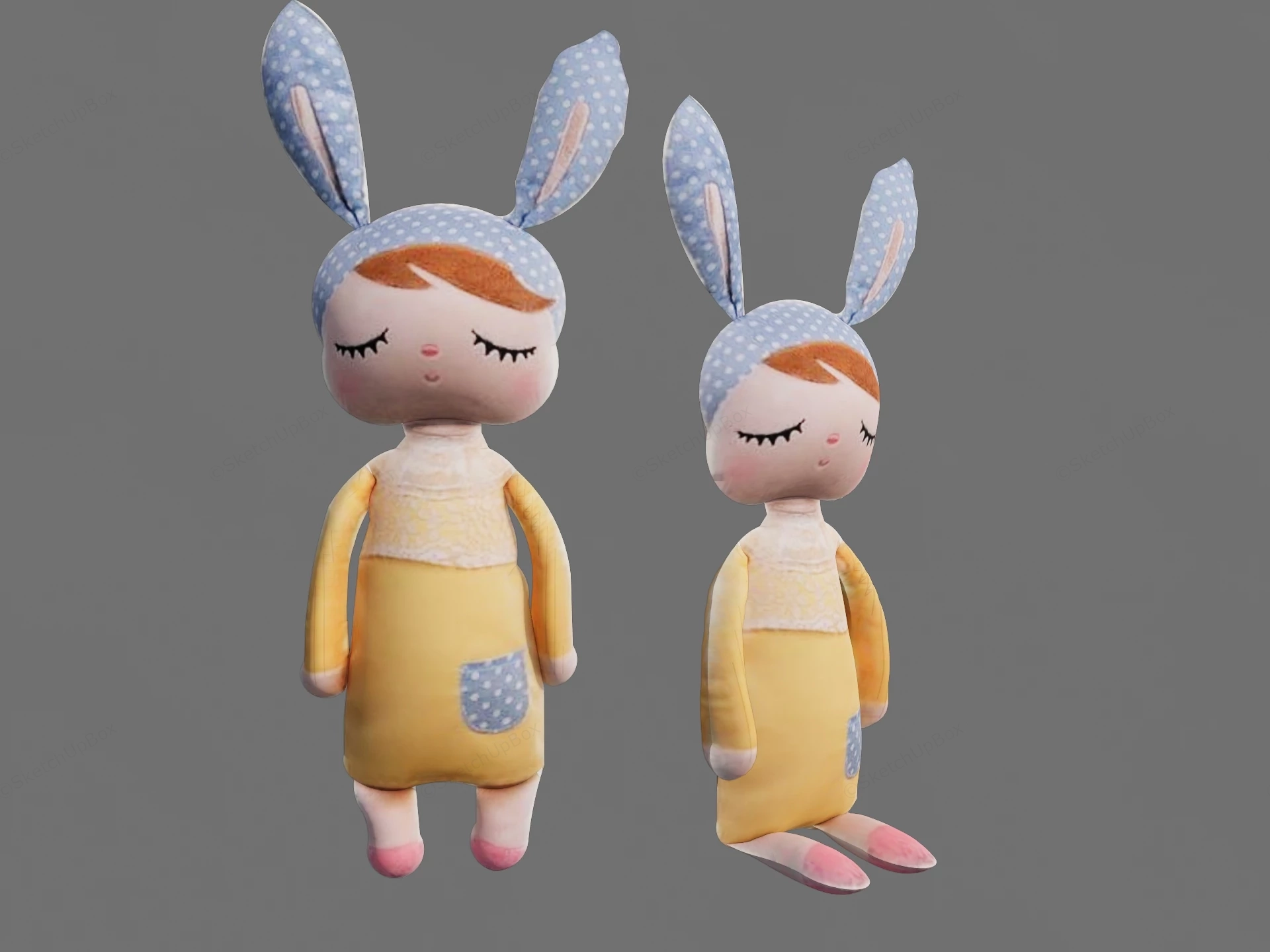 Bunny Girl Doll sketchup model preview - SketchupBox