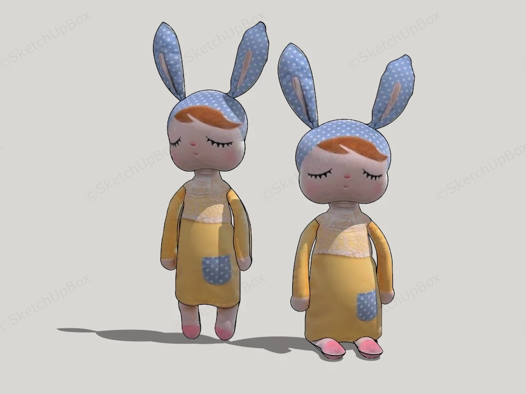 Bunny Girl Doll sketchup model preview - SketchupBox