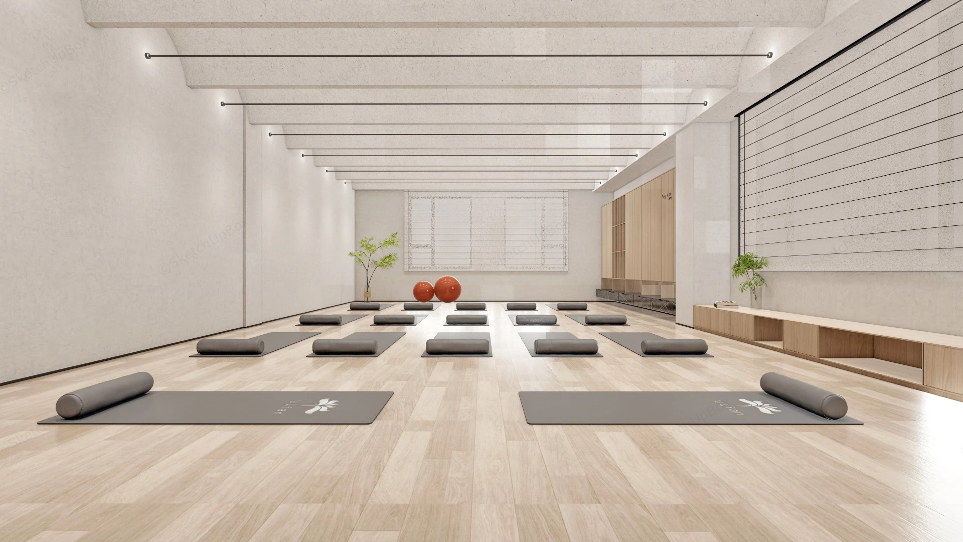 Yoga Studio Design sketchup model preview - SketchupBox