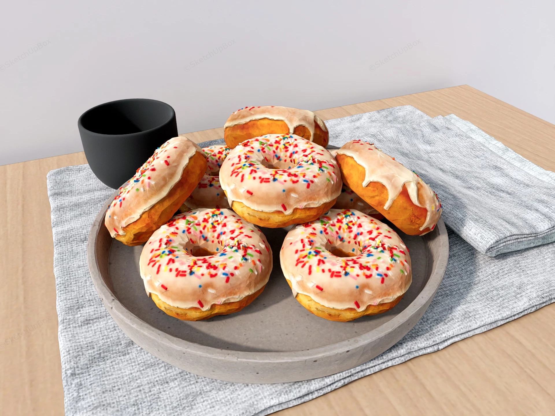 Sprinkle Doughnuts sketchup model preview - SketchupBox