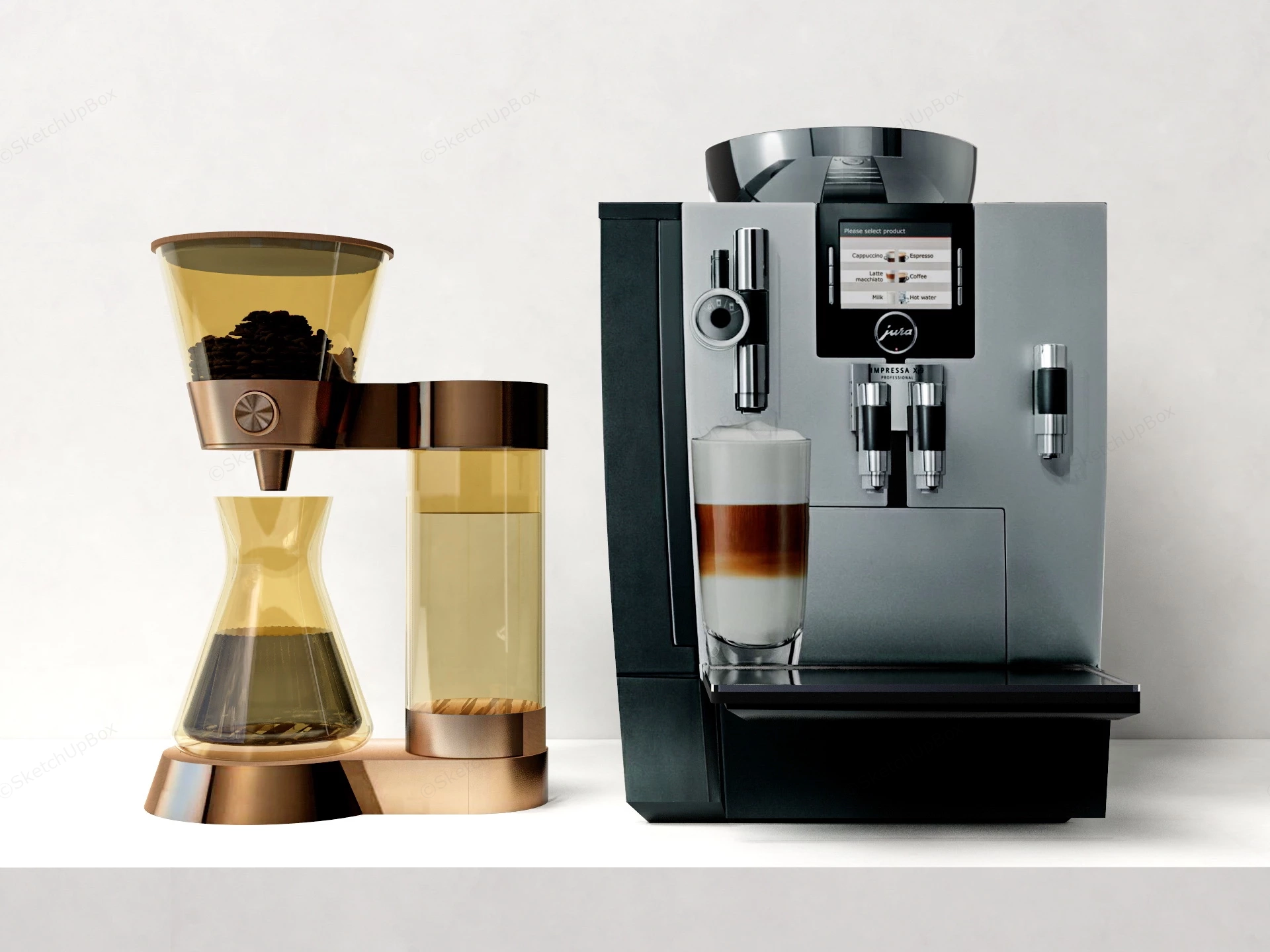 Jura Espresso Coffee Machine sketchup model preview - SketchupBox