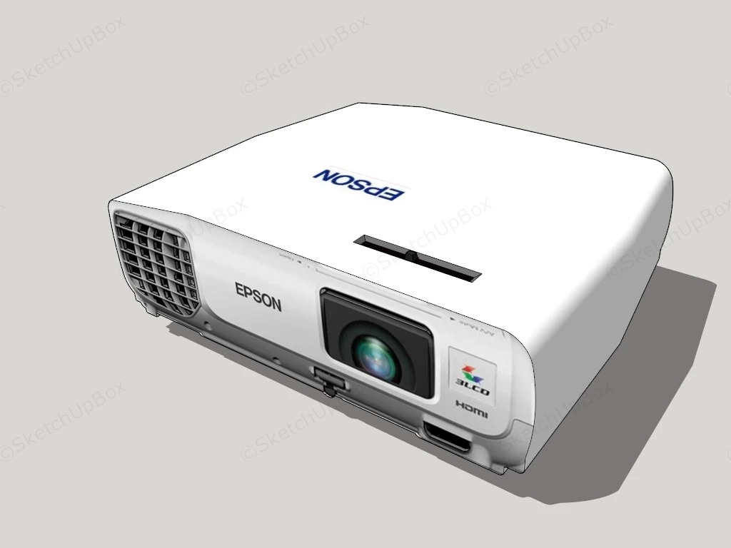 Epson LCD Projector sketchup model preview - SketchupBox