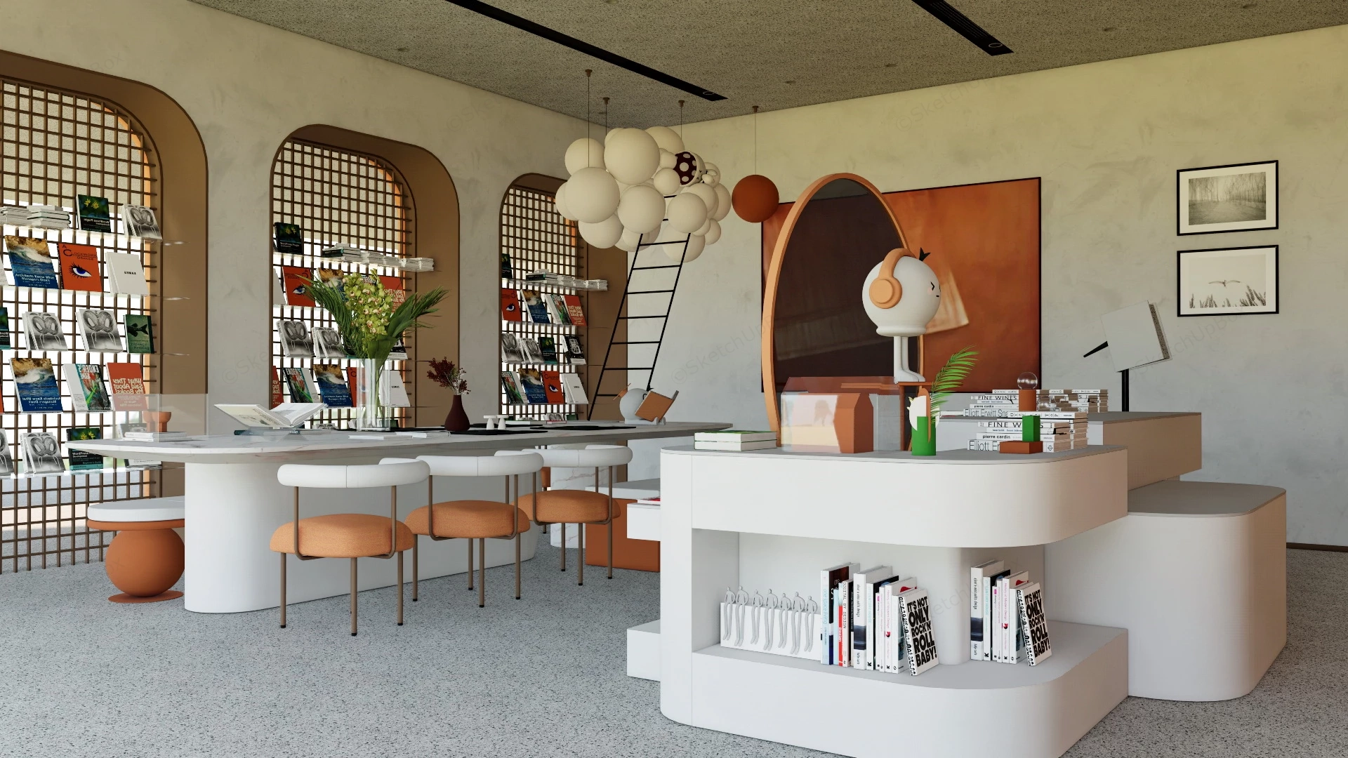 Kids Reading Area sketchup model preview - SketchupBox