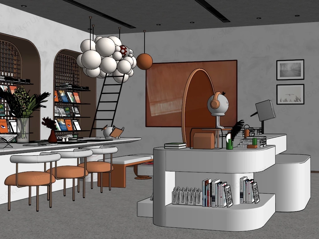 Kids Reading Area sketchup model preview - SketchupBox