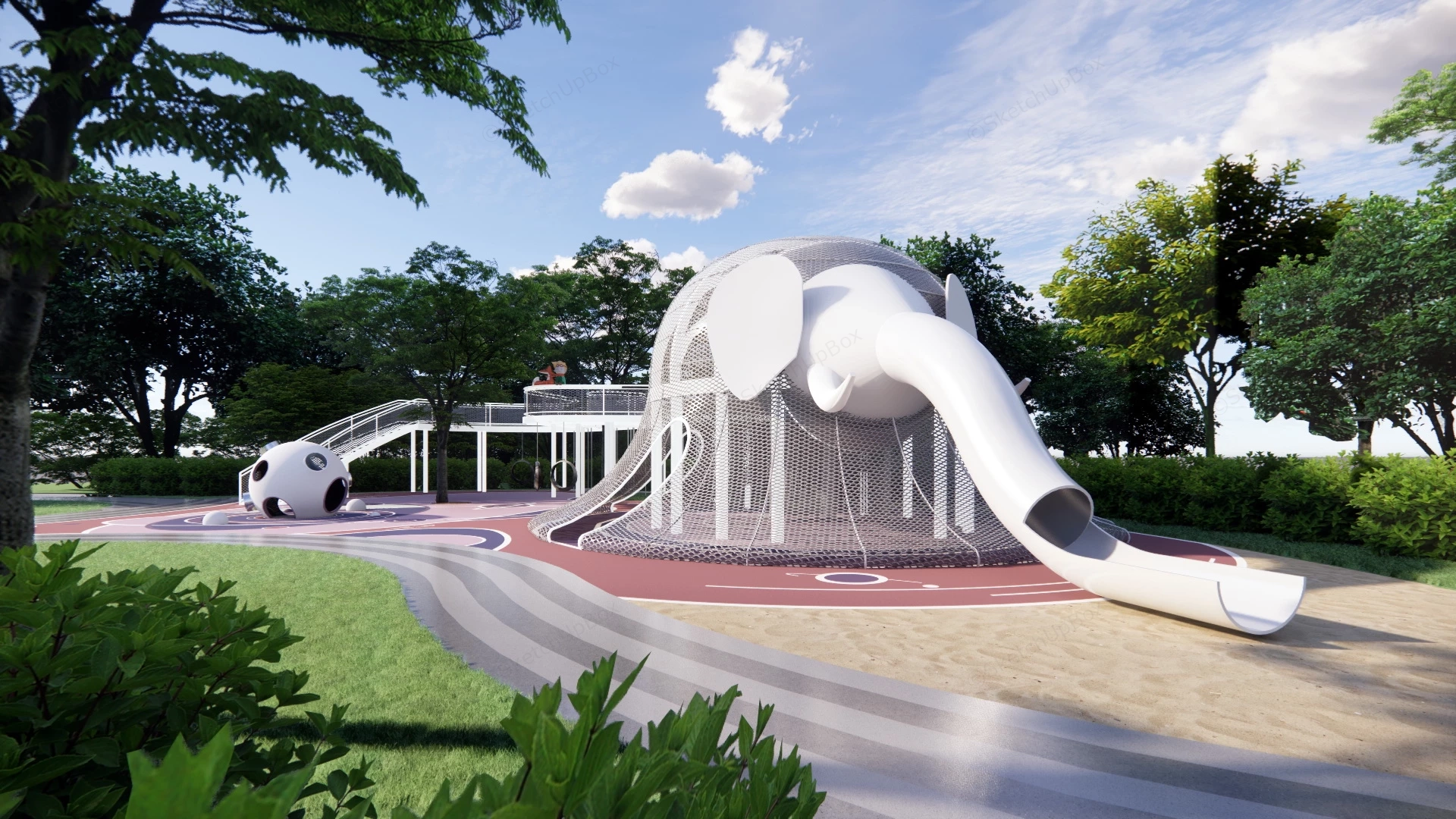 Elephant Playground sketchup model preview - SketchupBox